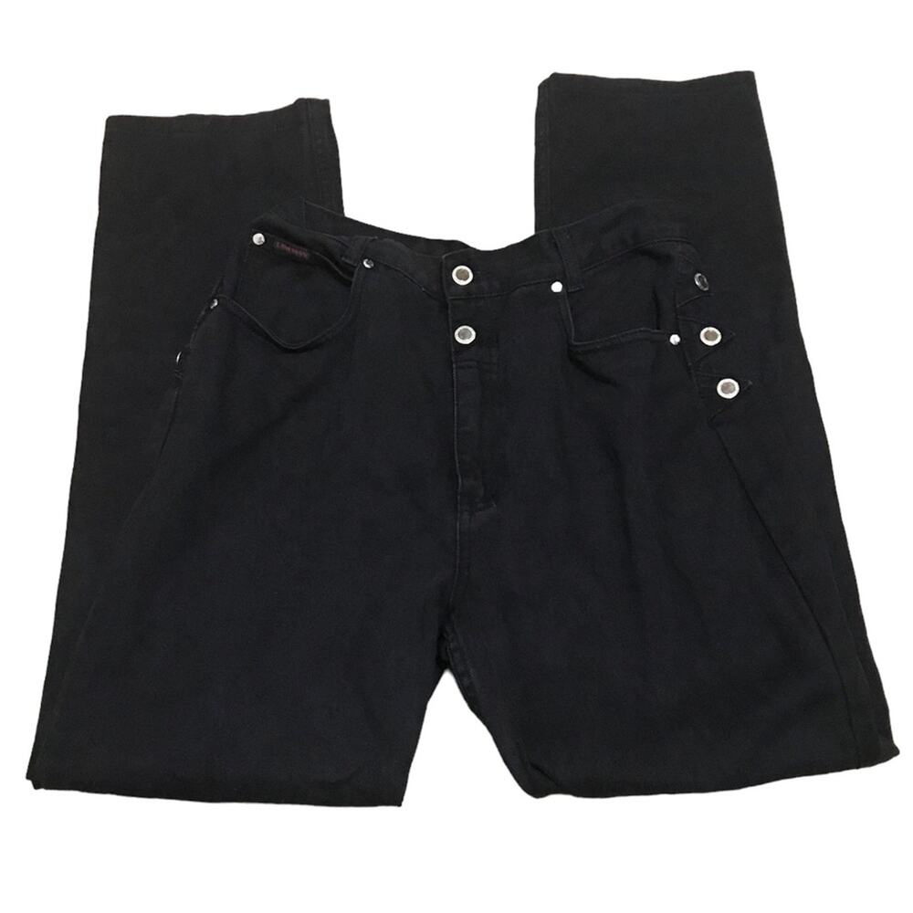 Lawman Western Relaxed Fit Black Jeans Size 9/10